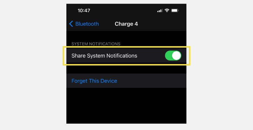 Make sure that your Share system notifications is turned on.