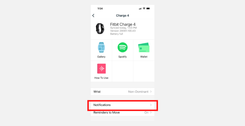 Select notifications.